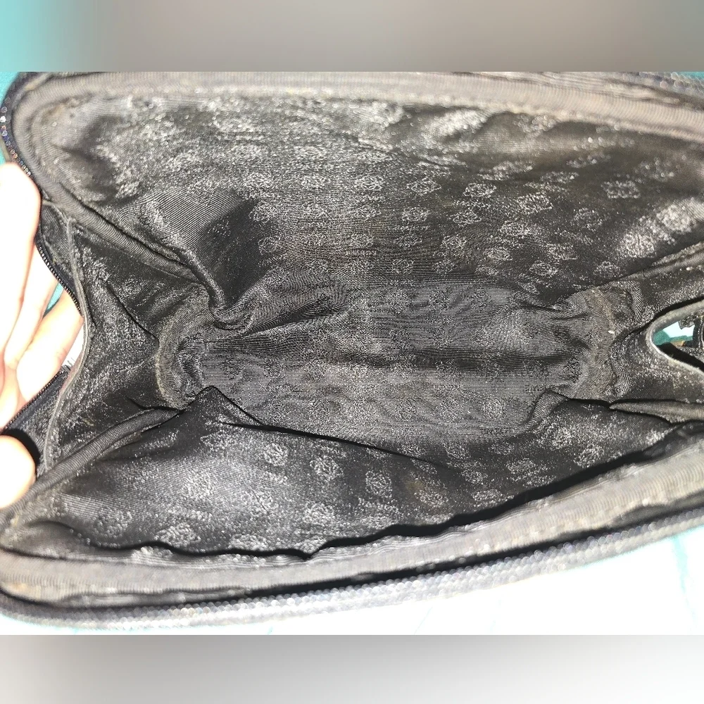 Loewe Black Leather Clutch with Wristlet